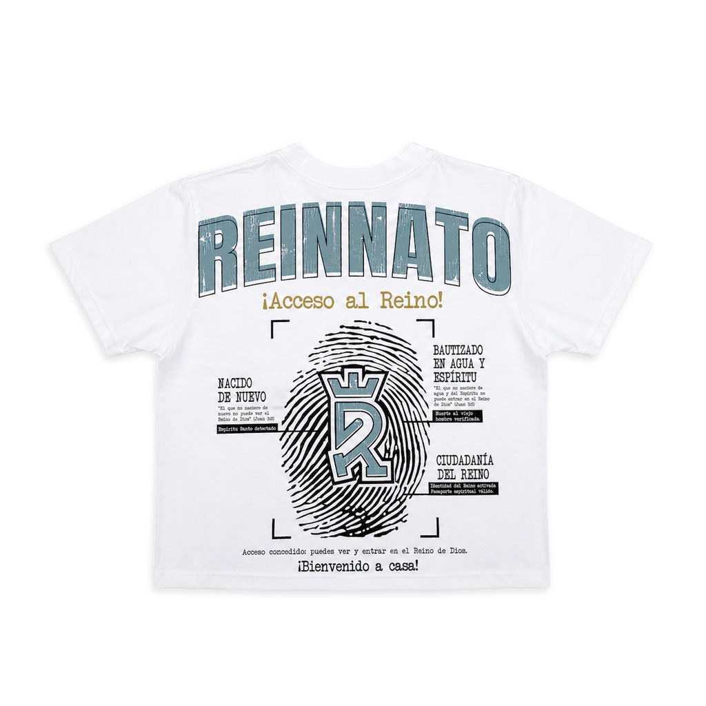 ¡Acceso al Reino! / White / Oversized / Boxy Fit