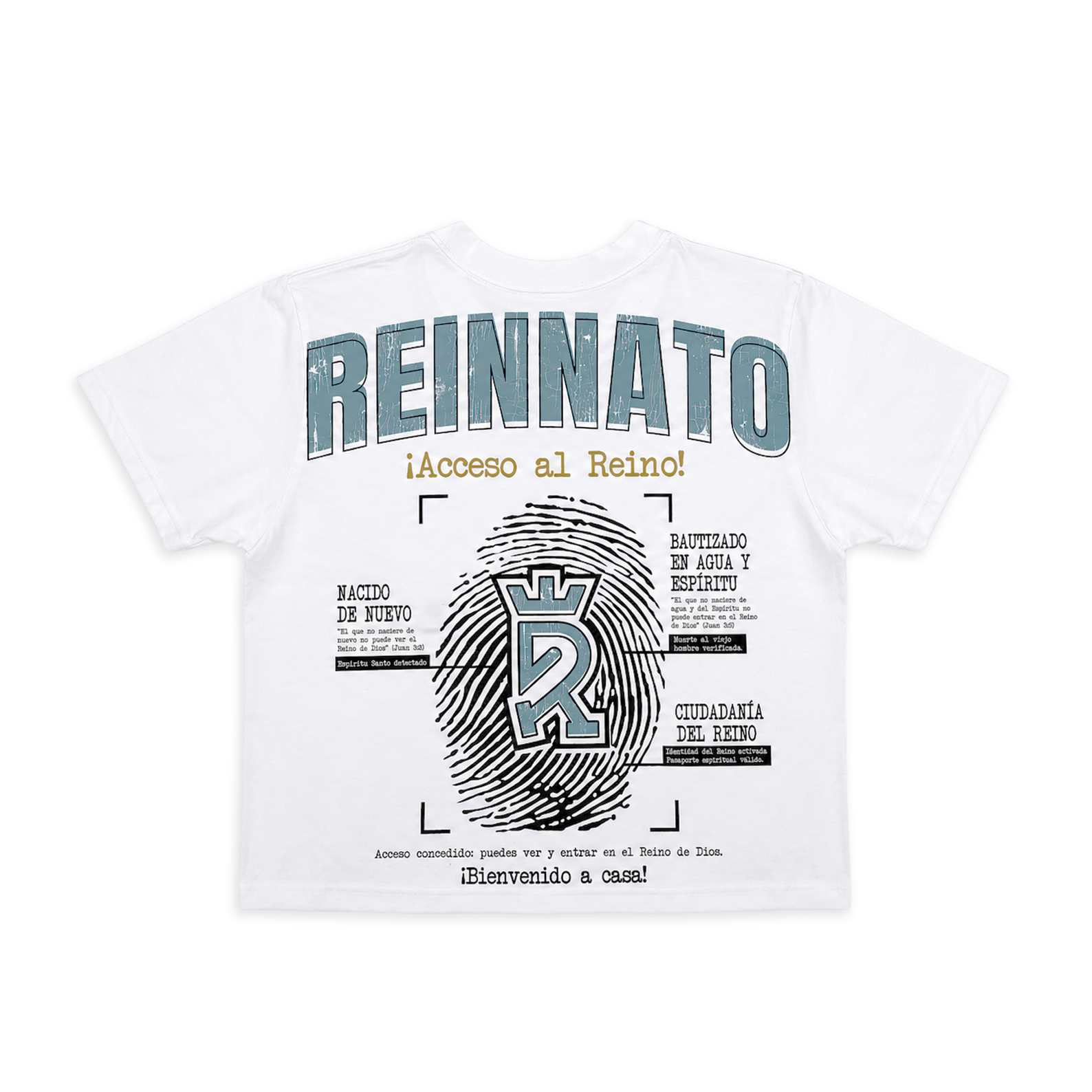 ¡Acceso al Reino! / White / Oversized / Boxy Fit