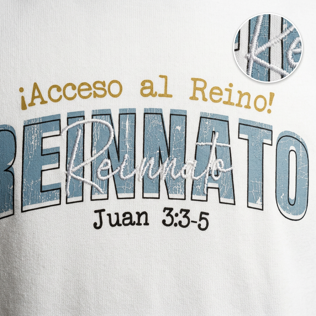 ¡Acceso al Reino! / White / Oversized / Boxy Fit